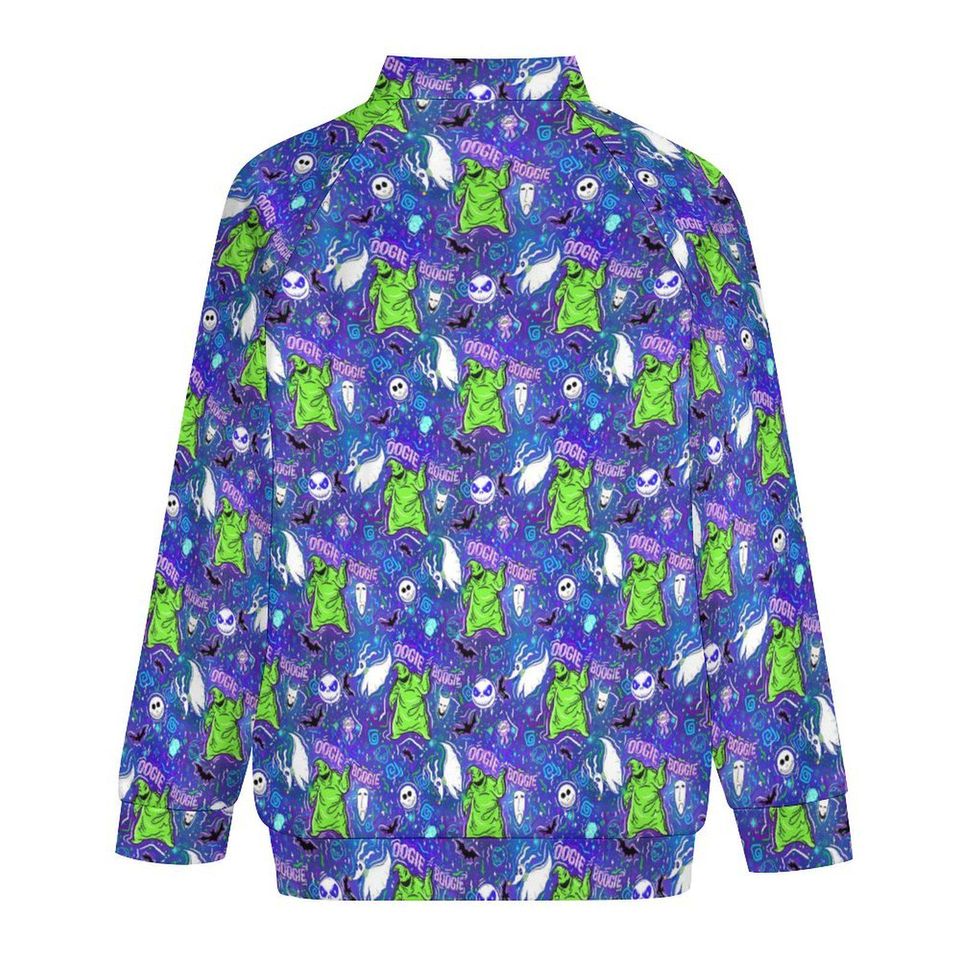 Oogie Boogie Zip-Up Jacket | Nightmare Before Christmas Jacket | Jack Skellington Scrub Jacket | Disney Jacket | Disney Nurse Jacket