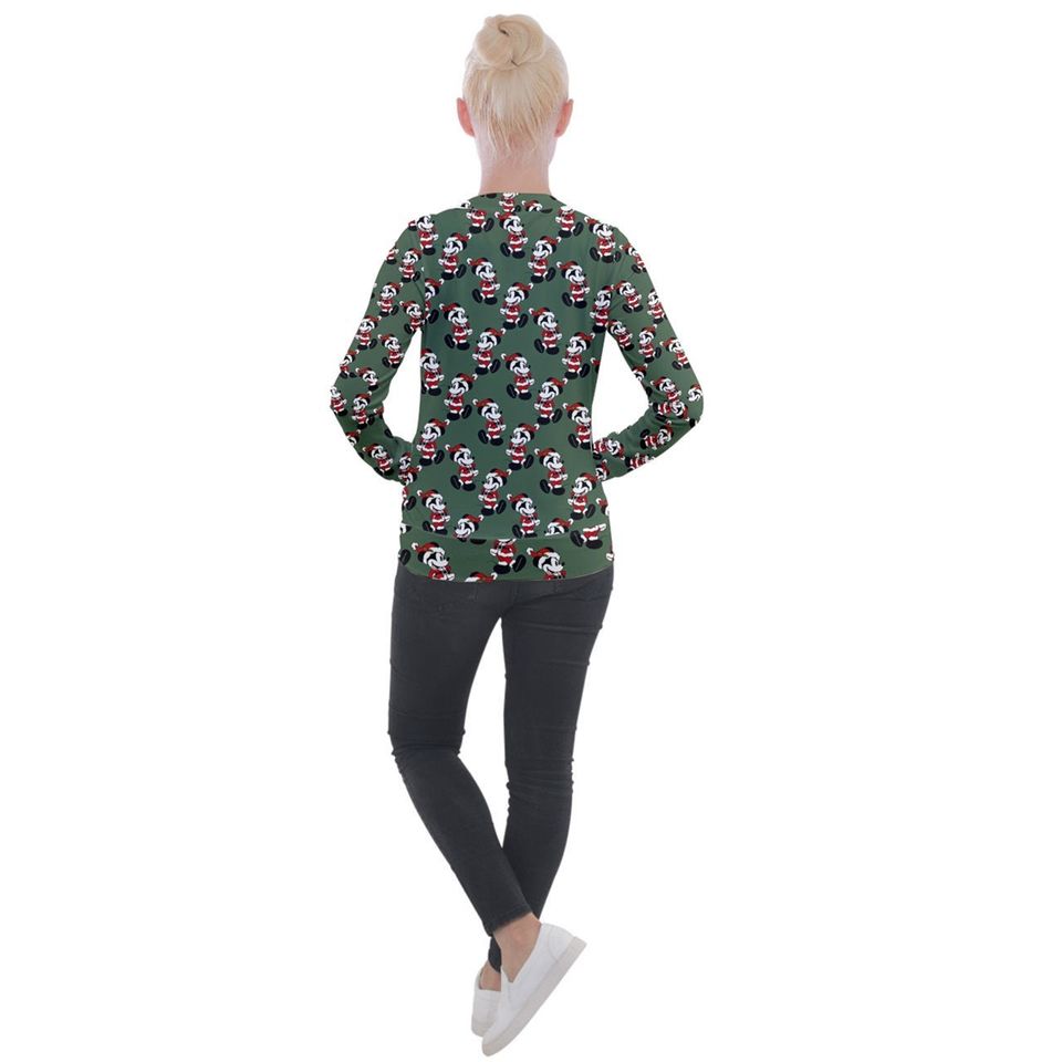 Mickey Santa Zip-up Jacket | Mickey Christmas Jacket | Disney Jacket