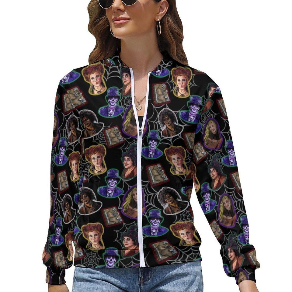 Hocus Pocus Zip-Up Jacket | Hocus Pocus Jacket | Hocus Pocus Scrub Jacket | Disney Parks Jacket | Disney Nurse Jacket | Disney Scrub Jacket