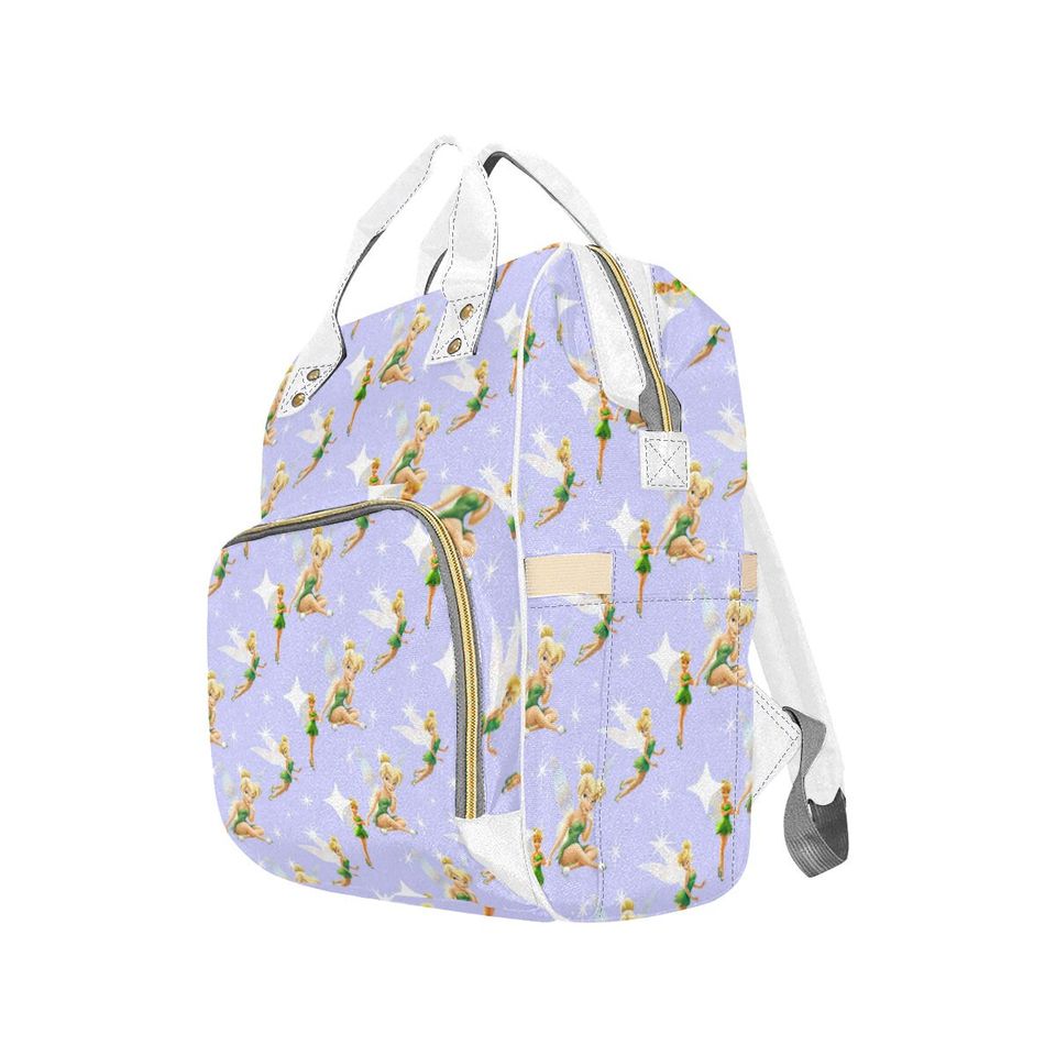 Tinker Bell Diaper Bag Backpack | Tinker Bell Backpack | Peter Pan Backpack | Disney Diaper Bag | Disney Backpack | Disney Diaper Backpack