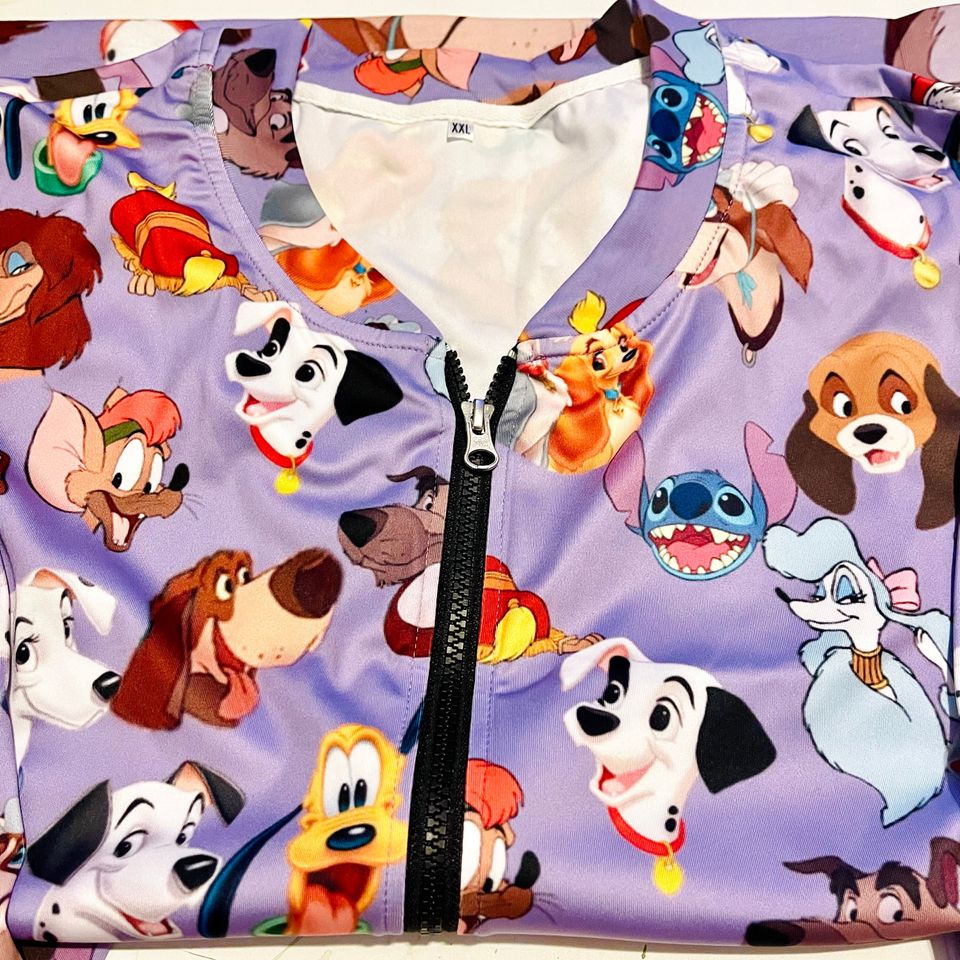 Disney Dogs Jacket | Disney Dogs Zip-up Jacket | Disney Scrub Jacket