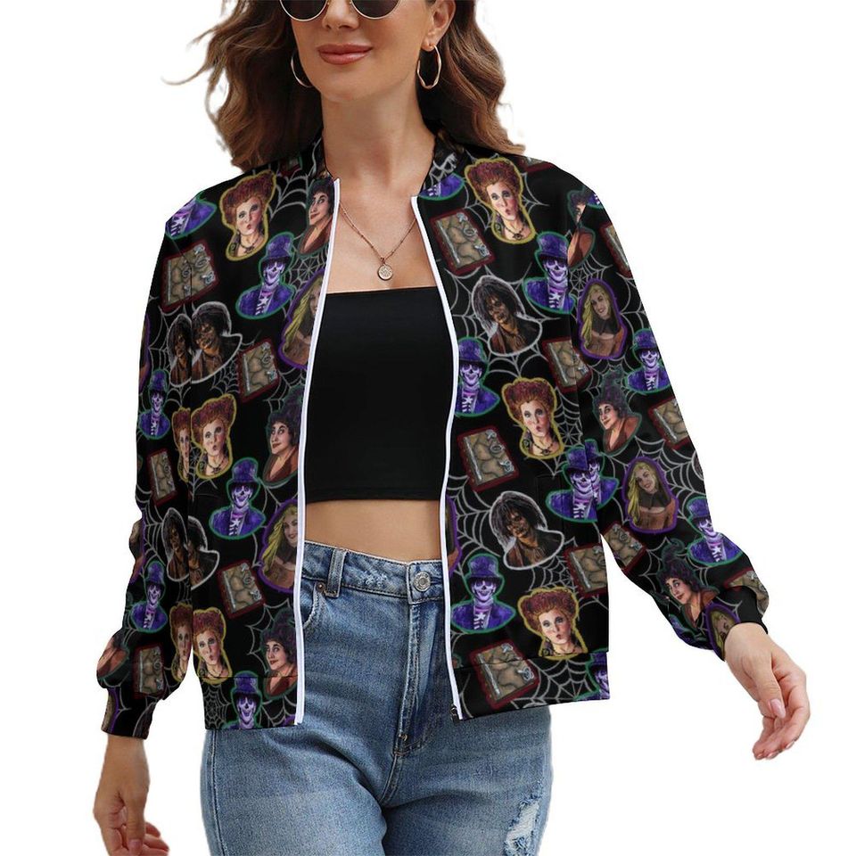 Hocus Pocus Zip-Up Jacket | Hocus Pocus Jacket | Hocus Pocus Scrub Jacket | Disney Parks Jacket | Disney Nurse Jacket | Disney Scrub Jacket