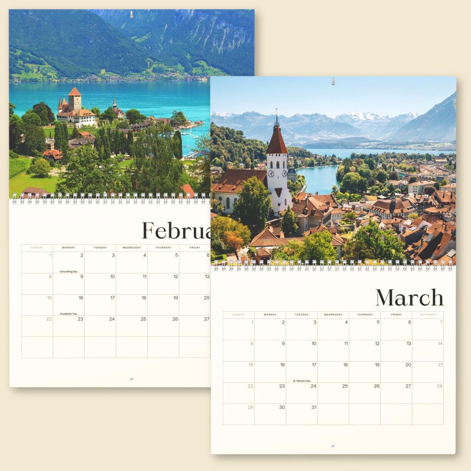 2026 Switzerland Wall Calendar