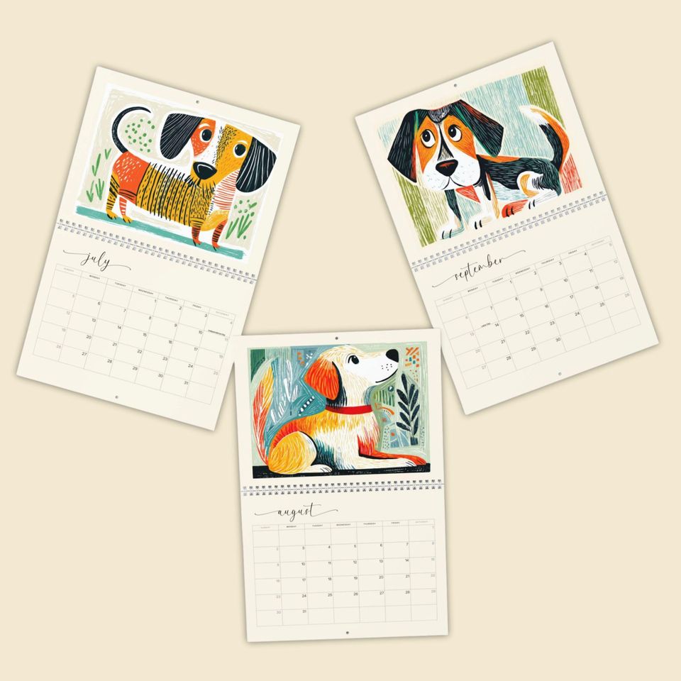 2026 Dogs Wall Calendar