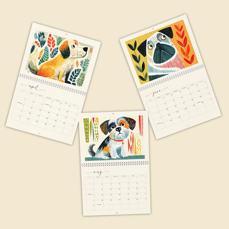 2026 Dogs Wall Calendar