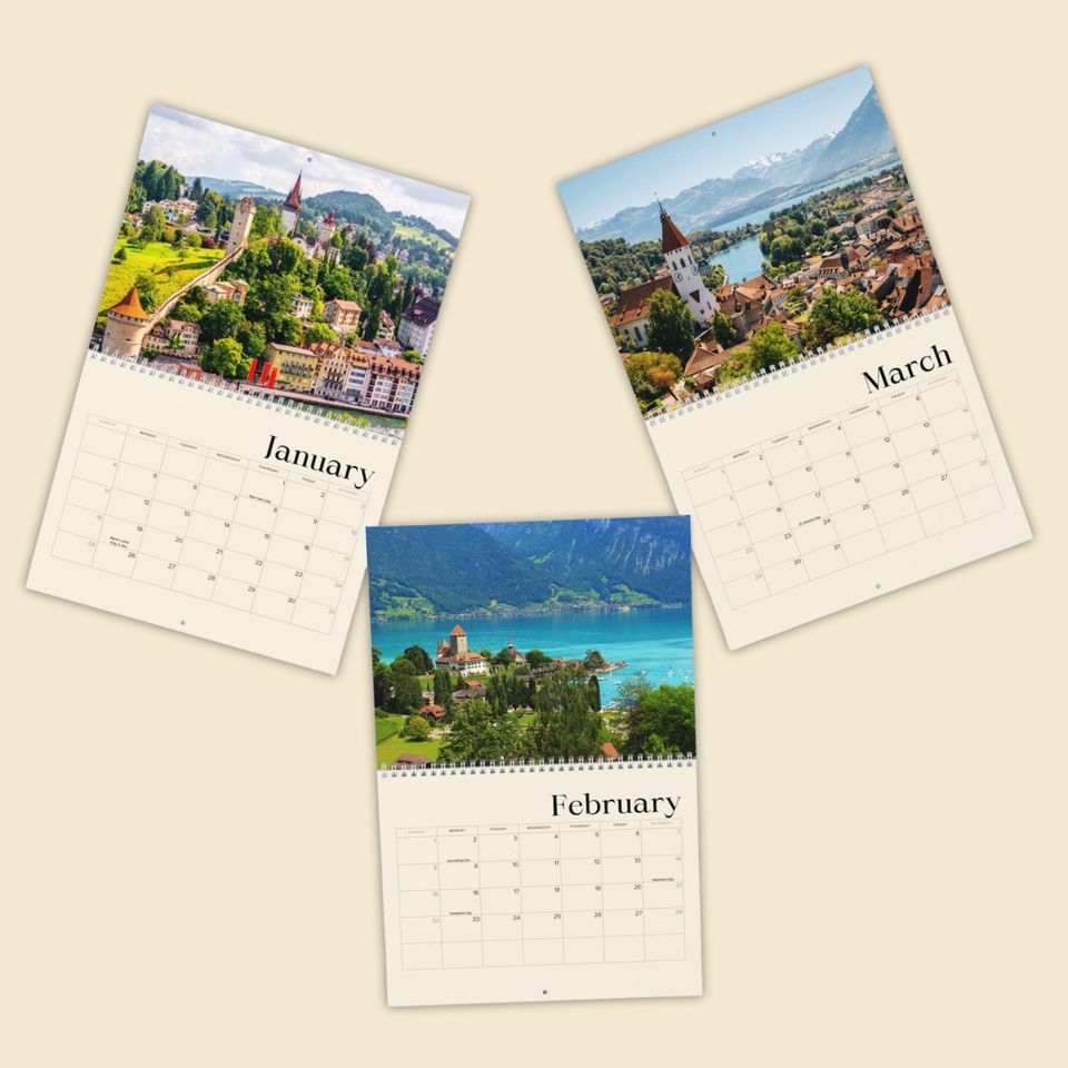 2026 Switzerland Wall Calendar