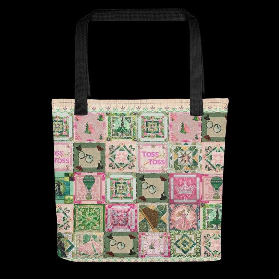 Wicked Inspired Fan Art Quilt-Look Tote Bag