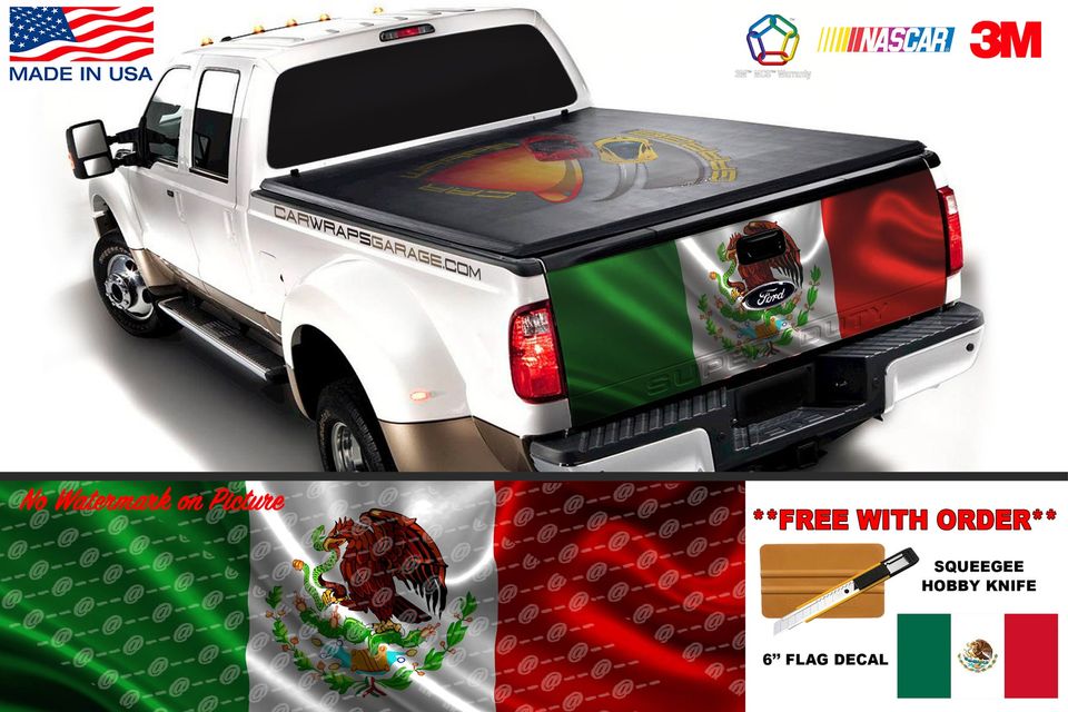 Mexican Flag Bandera de Mexico Tailgate Truck Bed Decal | ID 419688 by ...