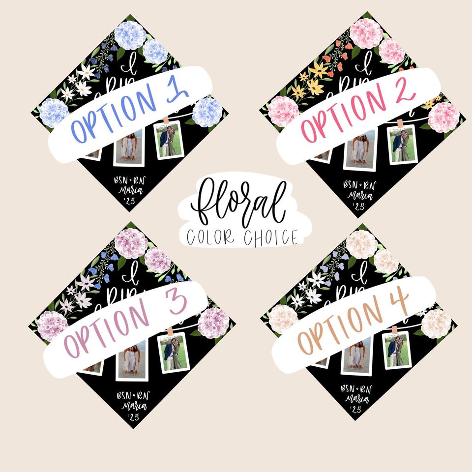 Custom Photo Collage Graduation Cap Topper