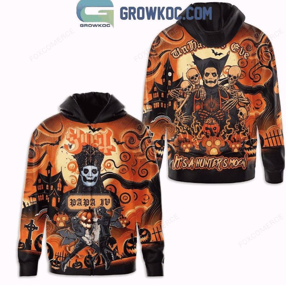 Ghost Halloween Unhallowed Eve Hunters Moon 3D Hoodie Shirt
