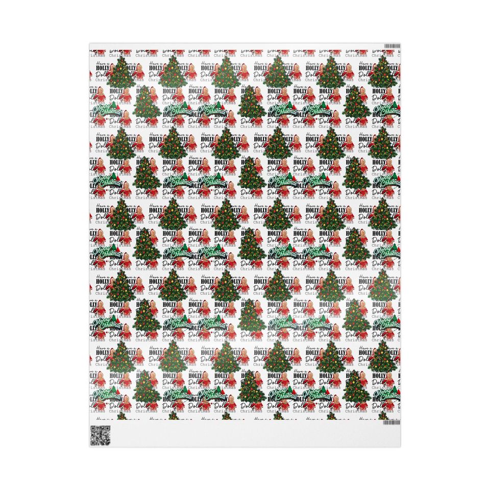 Dolly Parton Have a Holly Dolly Christmas Gift Wrap Paper