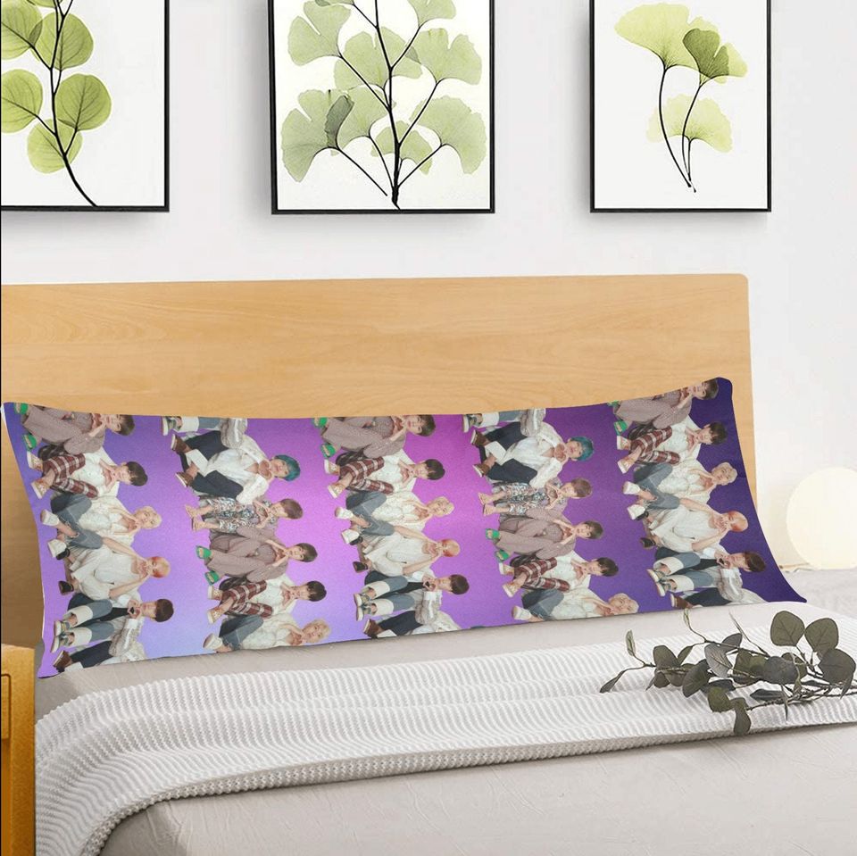 BTS Stripes Body Pillow Case - Bedroom Home Decor - Cover Only