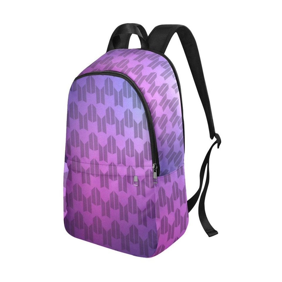 Personalized BTS & ARMY Logo Backpack - K-Pop Inspired - Add Name or Text - Purple