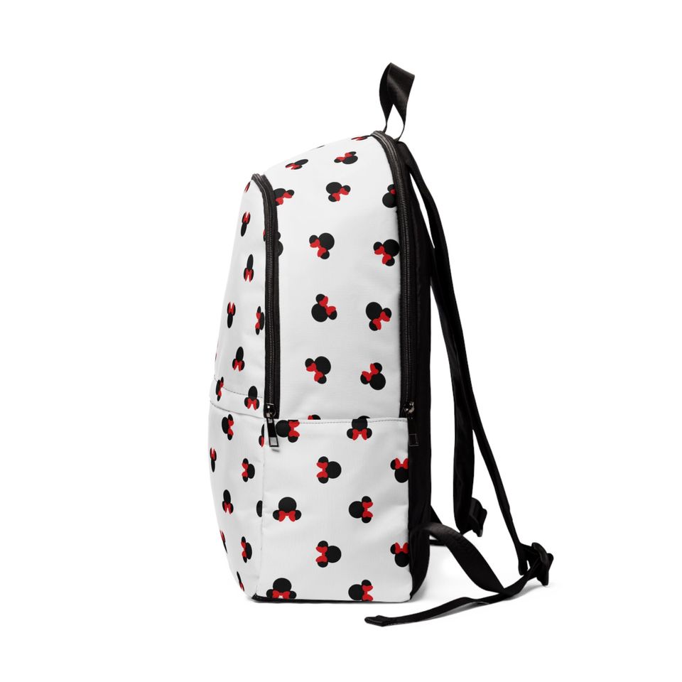 Disney Inspired Minnie Mouse Fabric Backpack, Back To School Gift