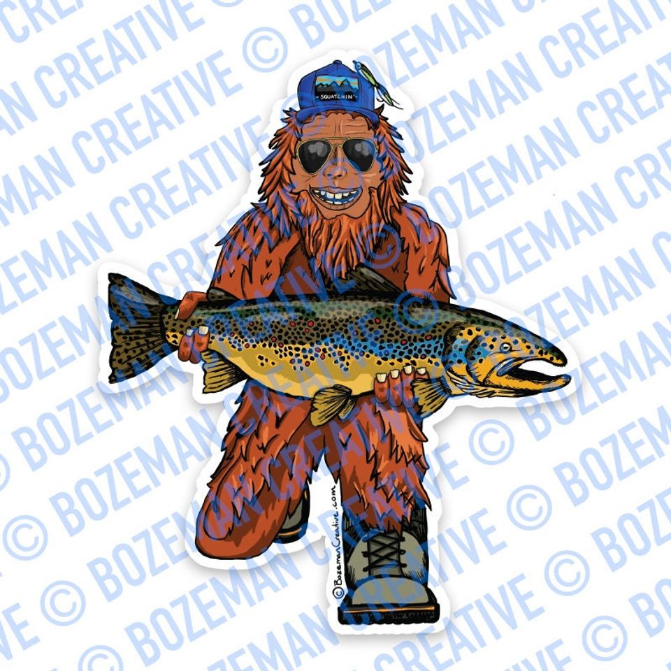 Neck Gaiter - Trout Huntin' Squatch
