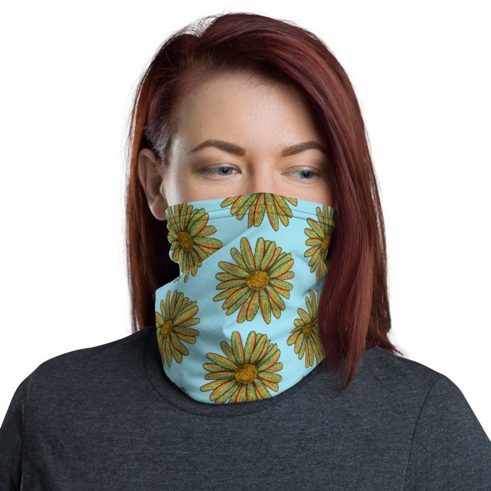 Brook Trout Flower - Neck Gaiter