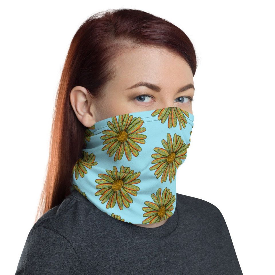 Brook Trout Flower - Neck Gaiter