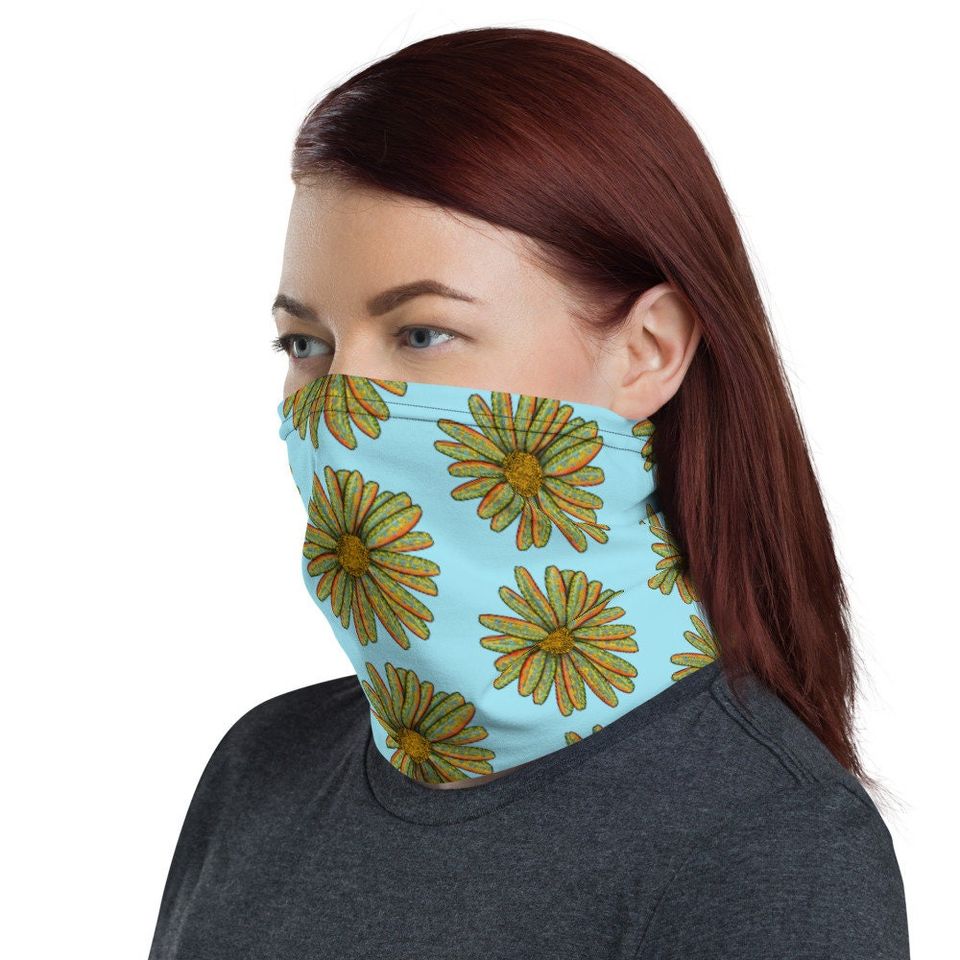 Brook Trout Flower - Neck Gaiter