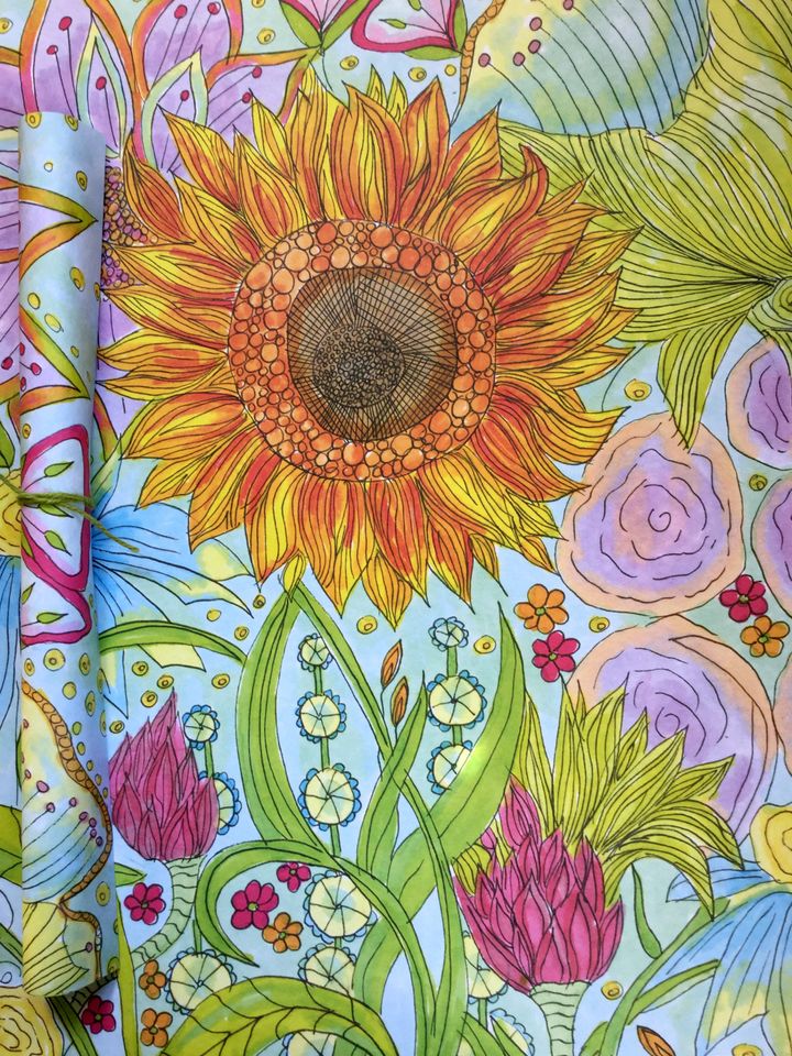 Wrapping Paper, Sunflower Wrapping Paper