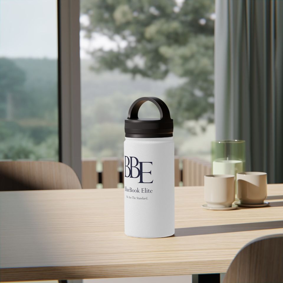 BBE Stainless Steel Water Bottle, Handle Lid