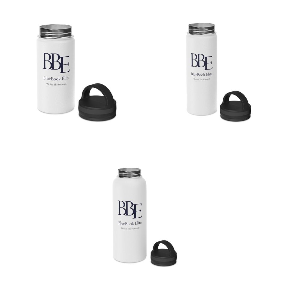 BBE Stainless Steel Water Bottle, Handle Lid