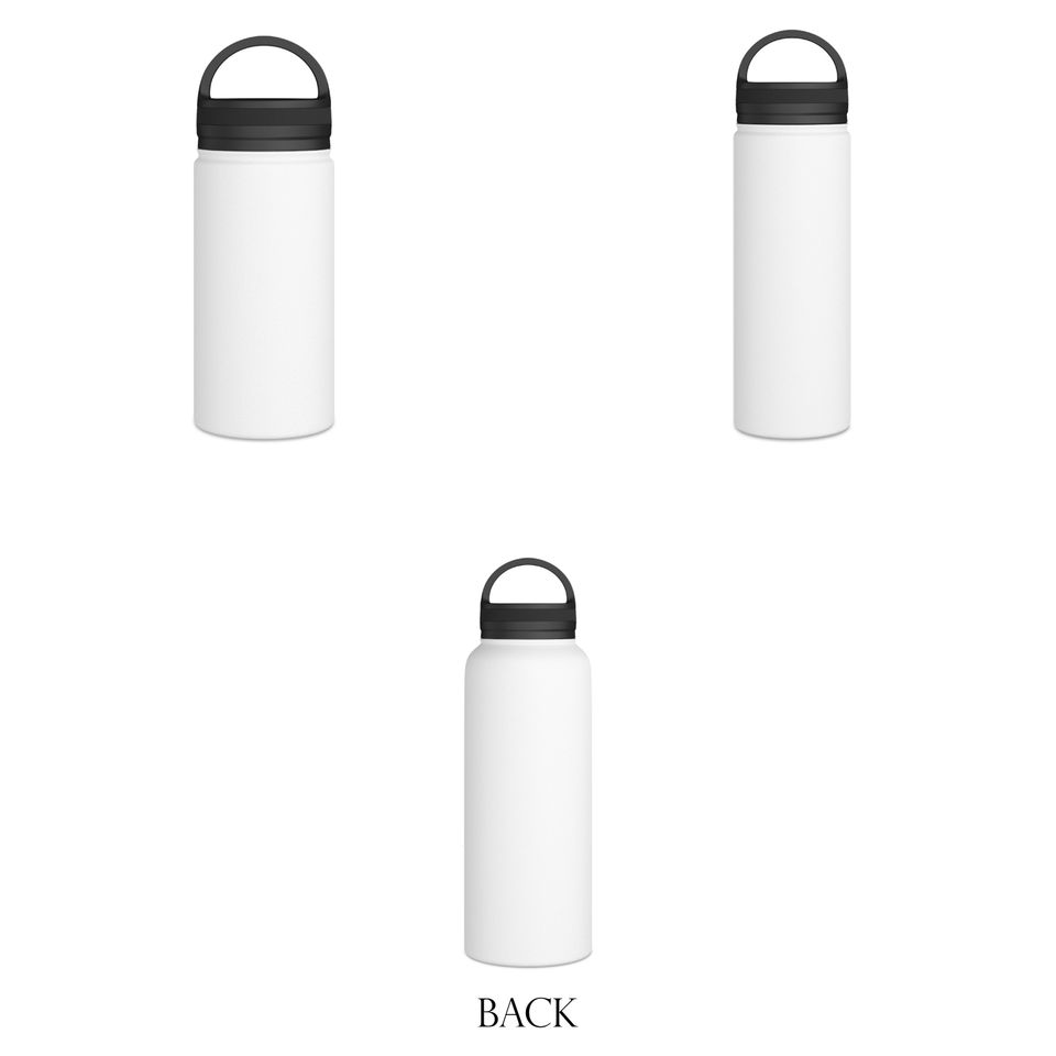 BBE Stainless Steel Water Bottle, Handle Lid