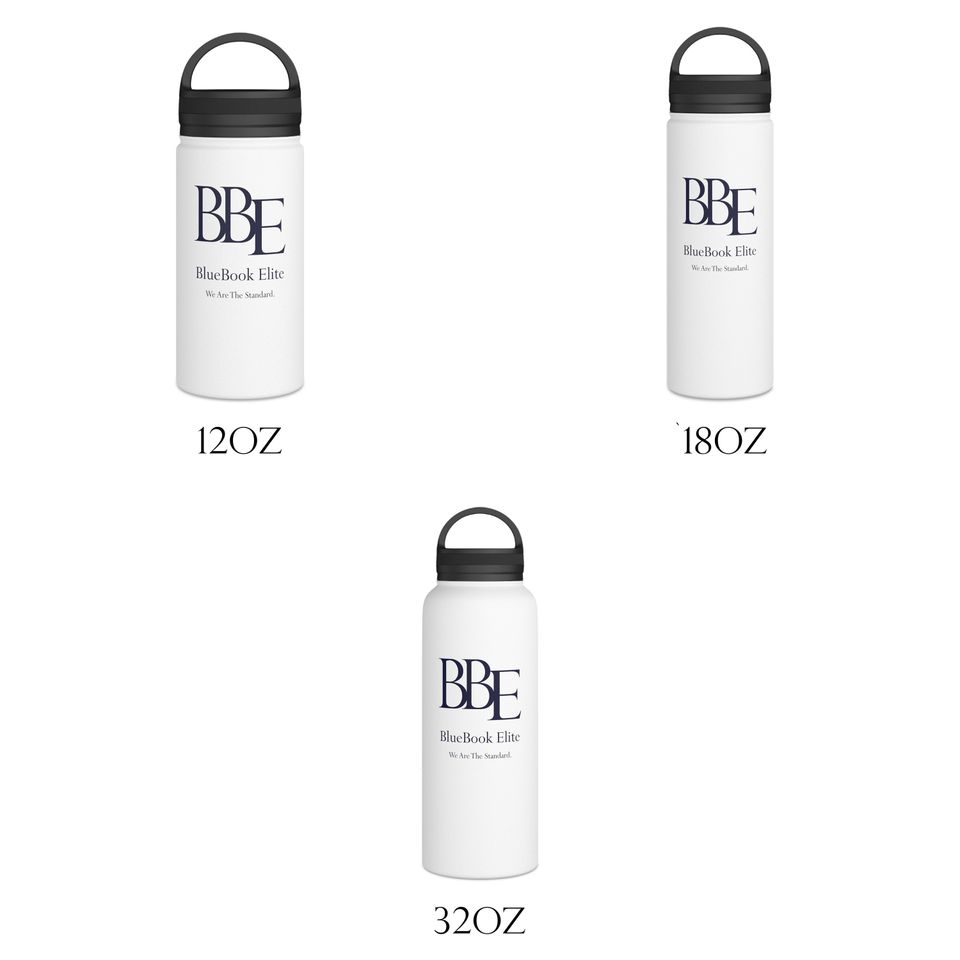 BBE Stainless Steel Water Bottle, Handle Lid