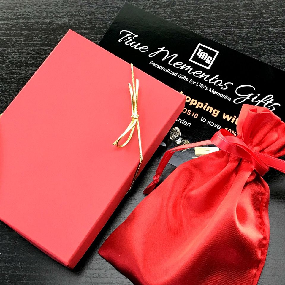 Engraved Heart Love Lock Personalized Red Padlock Keepsake Gift for Couples, Wedding Anniversary Gift