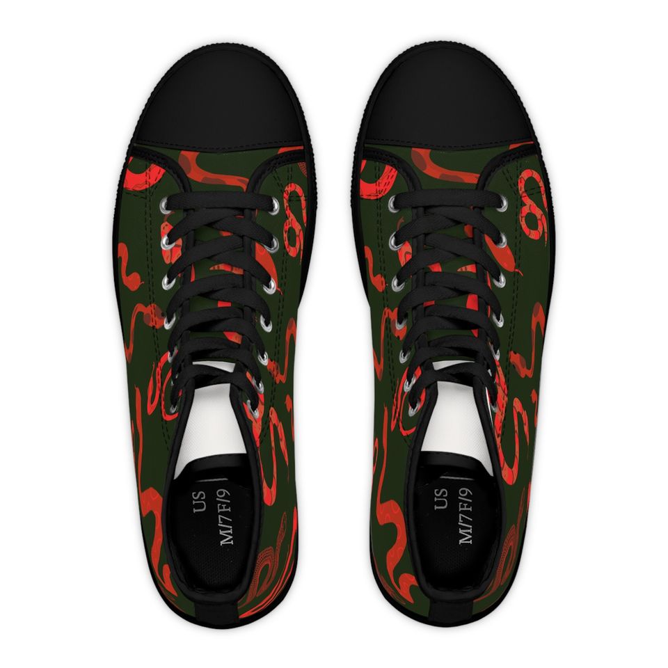 Women's Reputation inspired snake High Top Sneakers