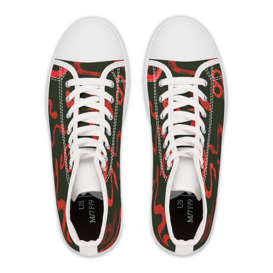 Women's Reputation inspired snake High Top Sneakers