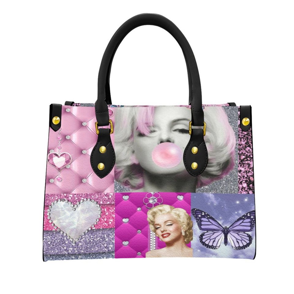 Marilyn Monroe "Pink" Leather Bag, Gift for Women