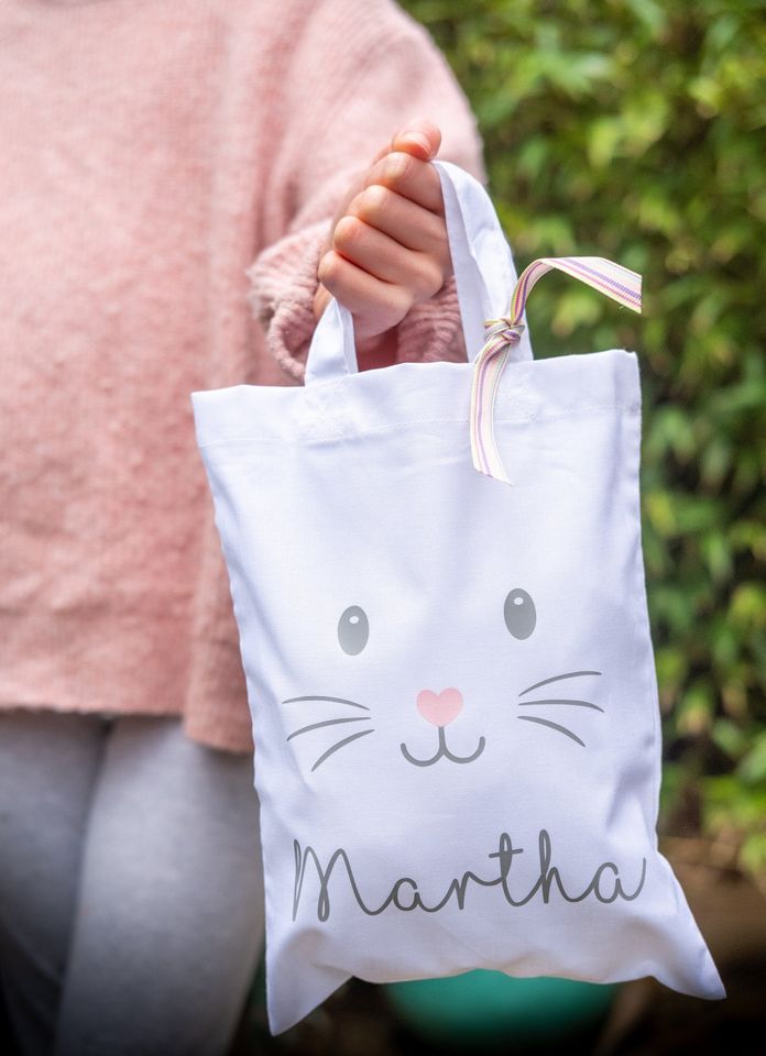 Personalised Easter Egg Hunt Bag - Easter Gift Bag - Easter Tote -