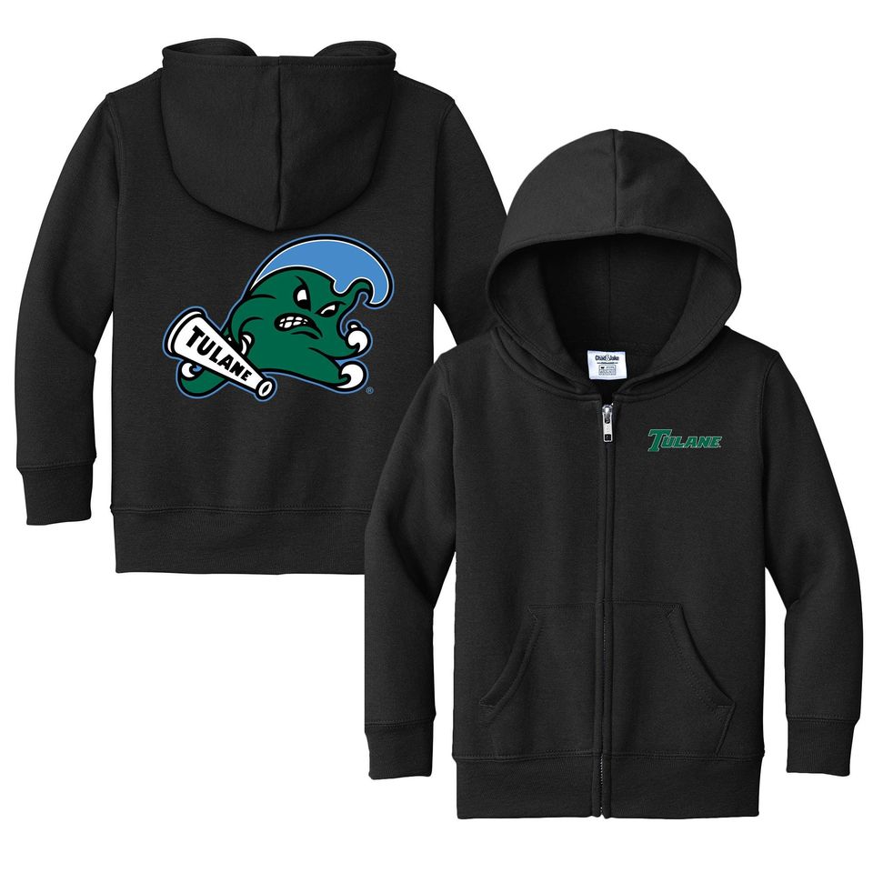 Tulane Green Wave Full Zip Hoodie