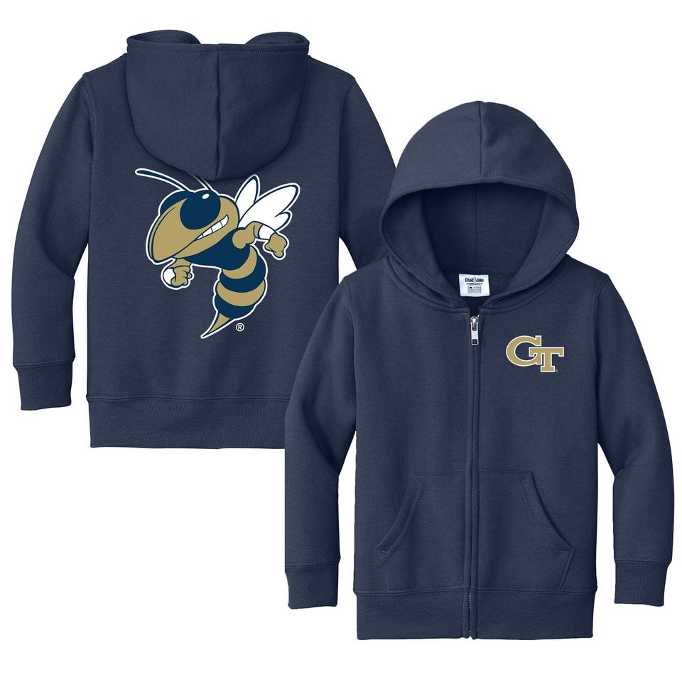 Georgia Tech Yellow Jackets Toddler Full Zip Hoodie