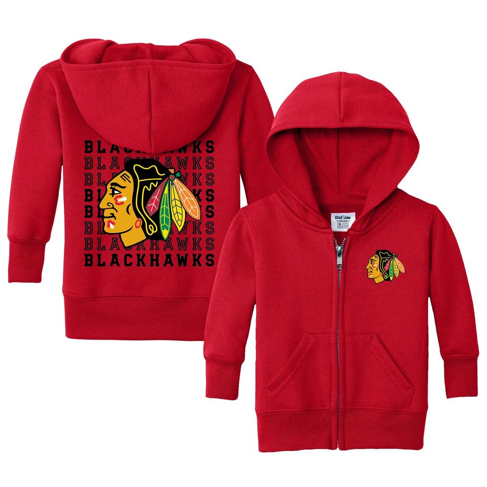 Chicago Blackhawks "Retro" Full Zip Sweatshirt - NHL Hockey Kids Apparel