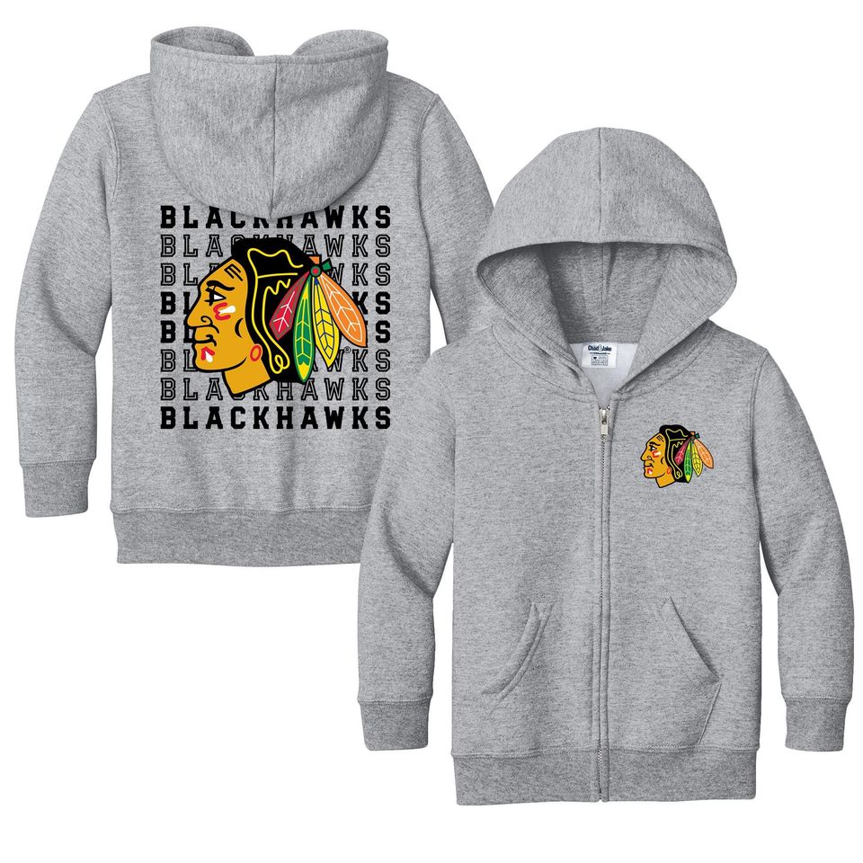 Chicago Blackhawks "Retro" Full Zip Sweatshirt - NHL Hockey Kids Apparel