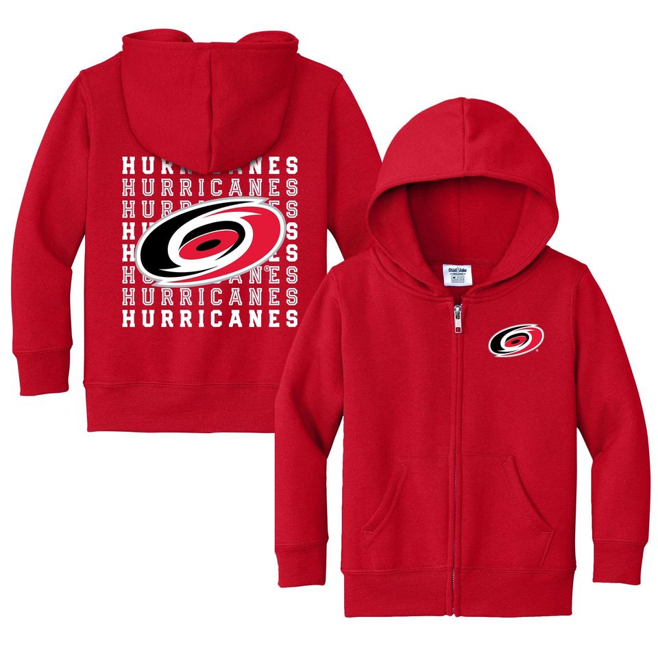 Carolina Hurricanes "Retro" Full Zip Sweatshirt - NHL Hockey Kids Apparel