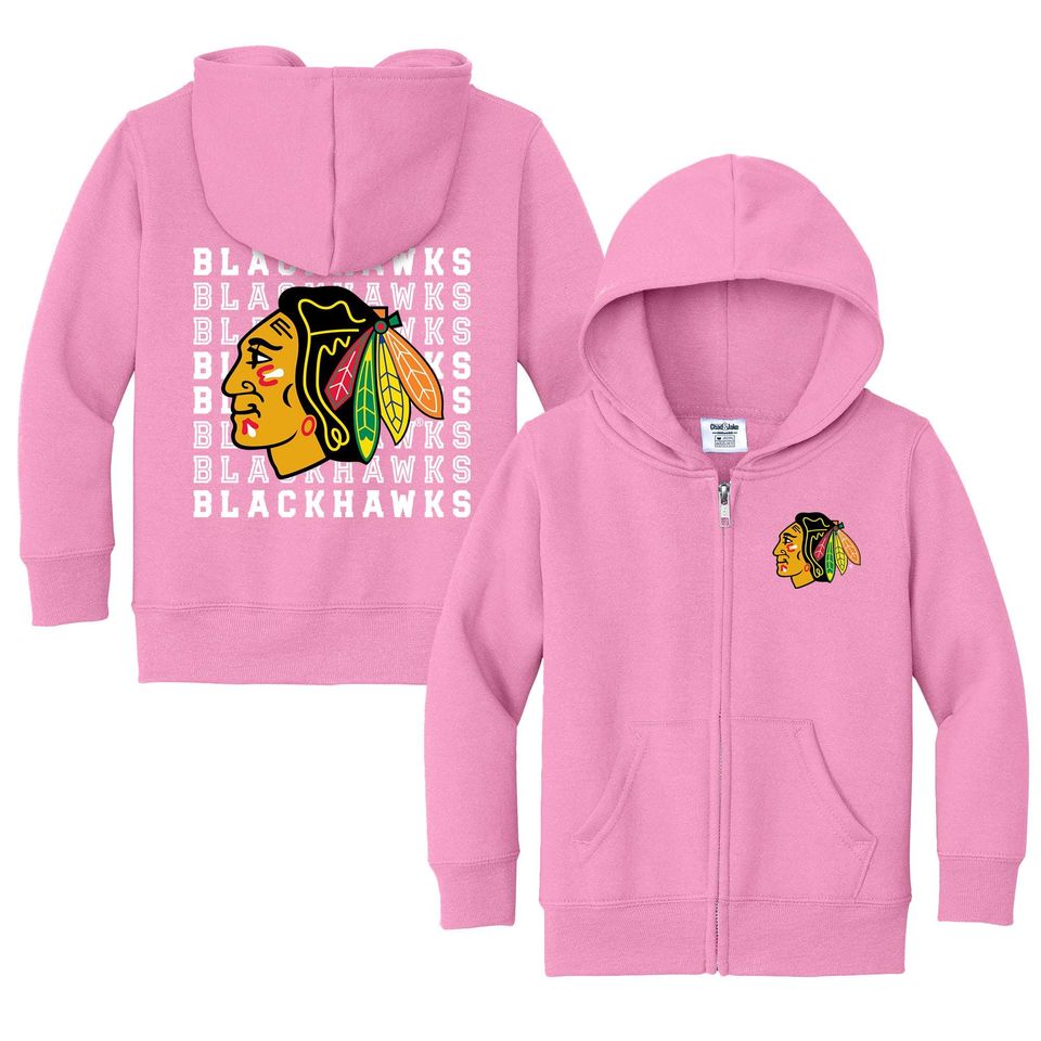 Chicago Blackhawks "Retro" Full Zip Sweatshirt - NHL Hockey Kids Apparel