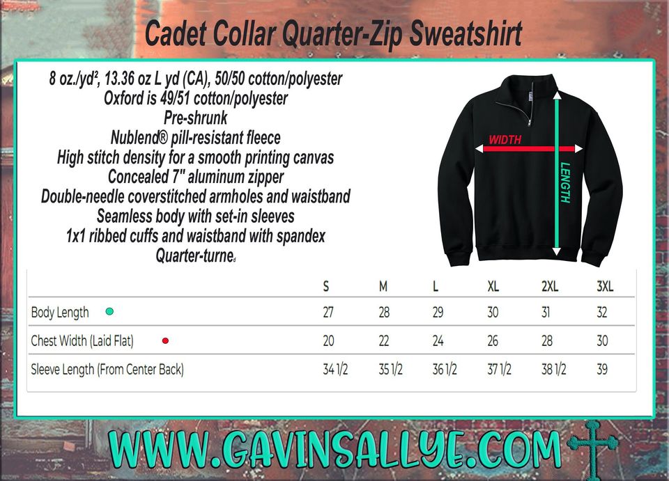 Glitter Cheer Quarter-Zip Pullover Sweatshirt