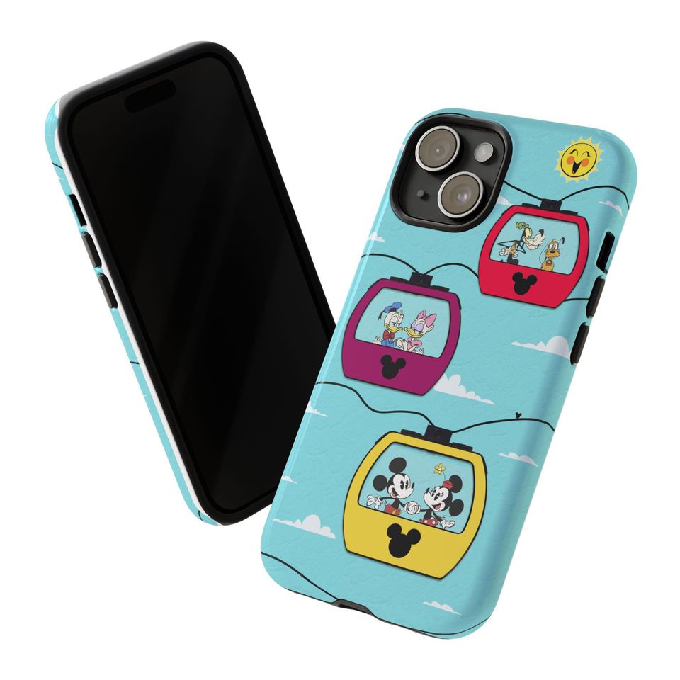 Mickey & Minnie Skyliner iPhone Case with Blue Sky Disney WDW