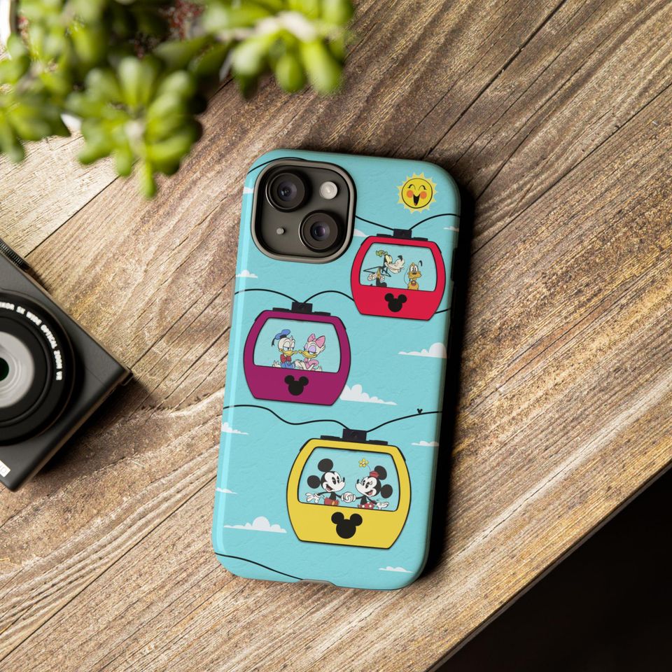 Mickey & Minnie Skyliner iPhone Case with Blue Sky Disney WDW