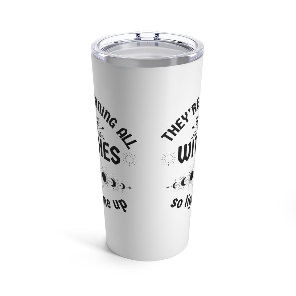 Taylorr Swifts They're Burning All The Witches Halloween Tumbler 20oz  Insulated Drinkware  Gift for Friends