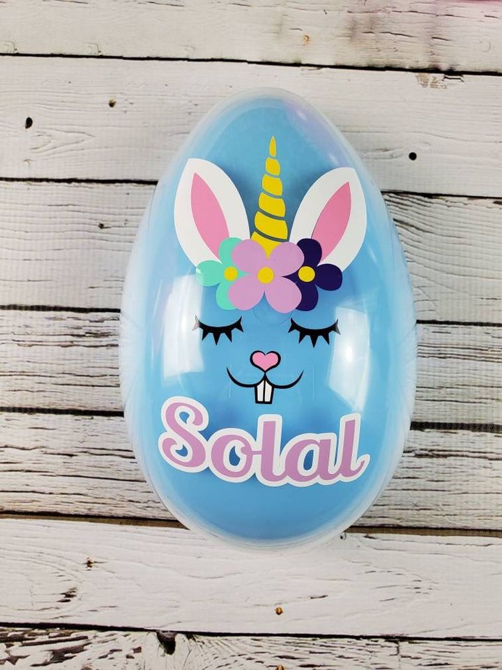 Personalized Easter Egg, Easter gift, Unicorn Easter Egg