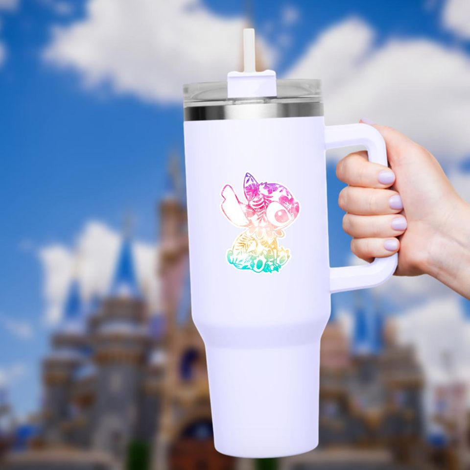 Stitch Sticker: Waterproof Vinyl Decal for Laptop, Water Bottle
