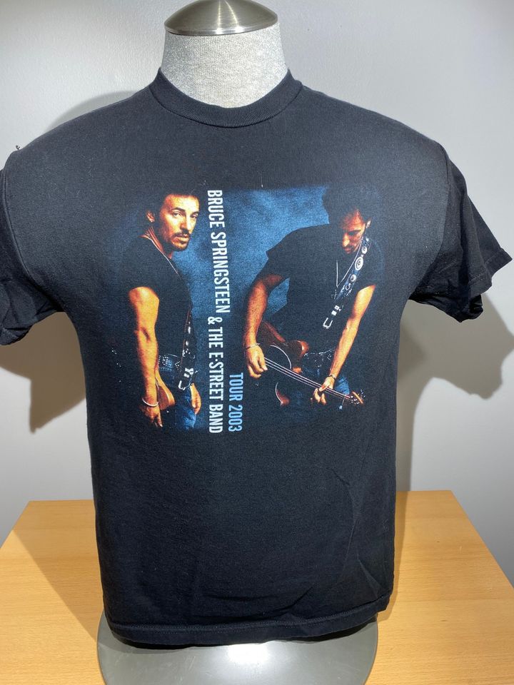 Vintage Bruce Springsteen and the E Street Band 2003 Tour Rock Music Medium Black Band Tshirt