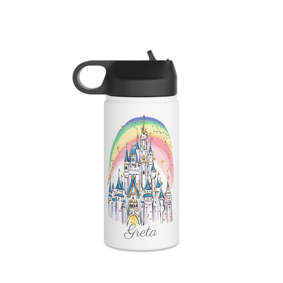 Child's Disney Castle Water Bottle (Greta)