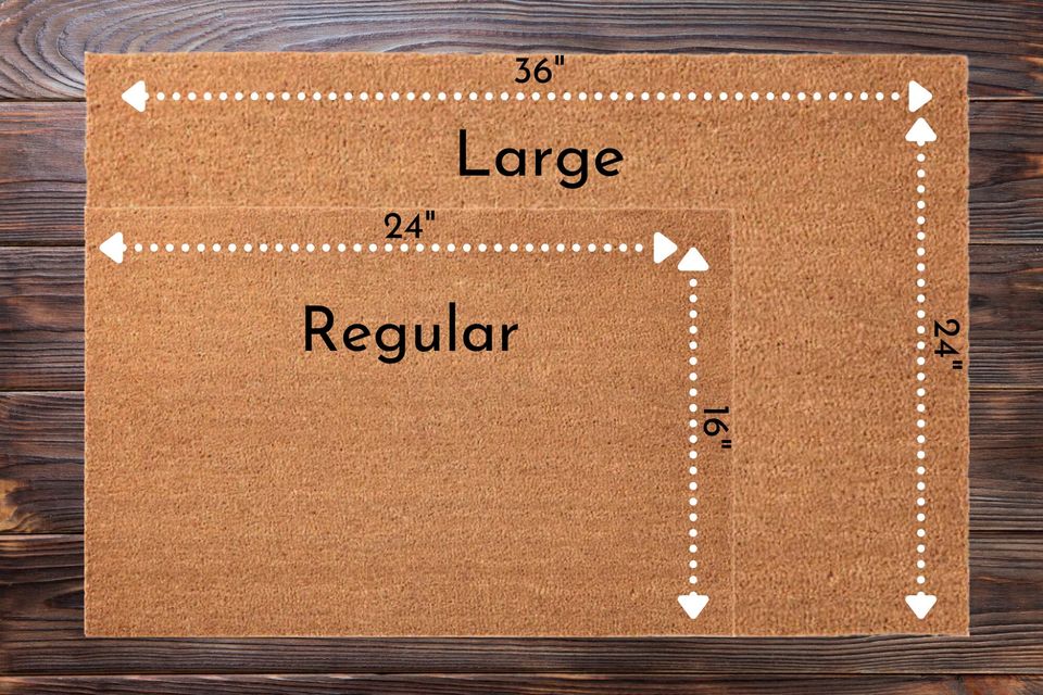 Flying Bats Halloween Door Mat: Hand-Painted Coir Entry Mat