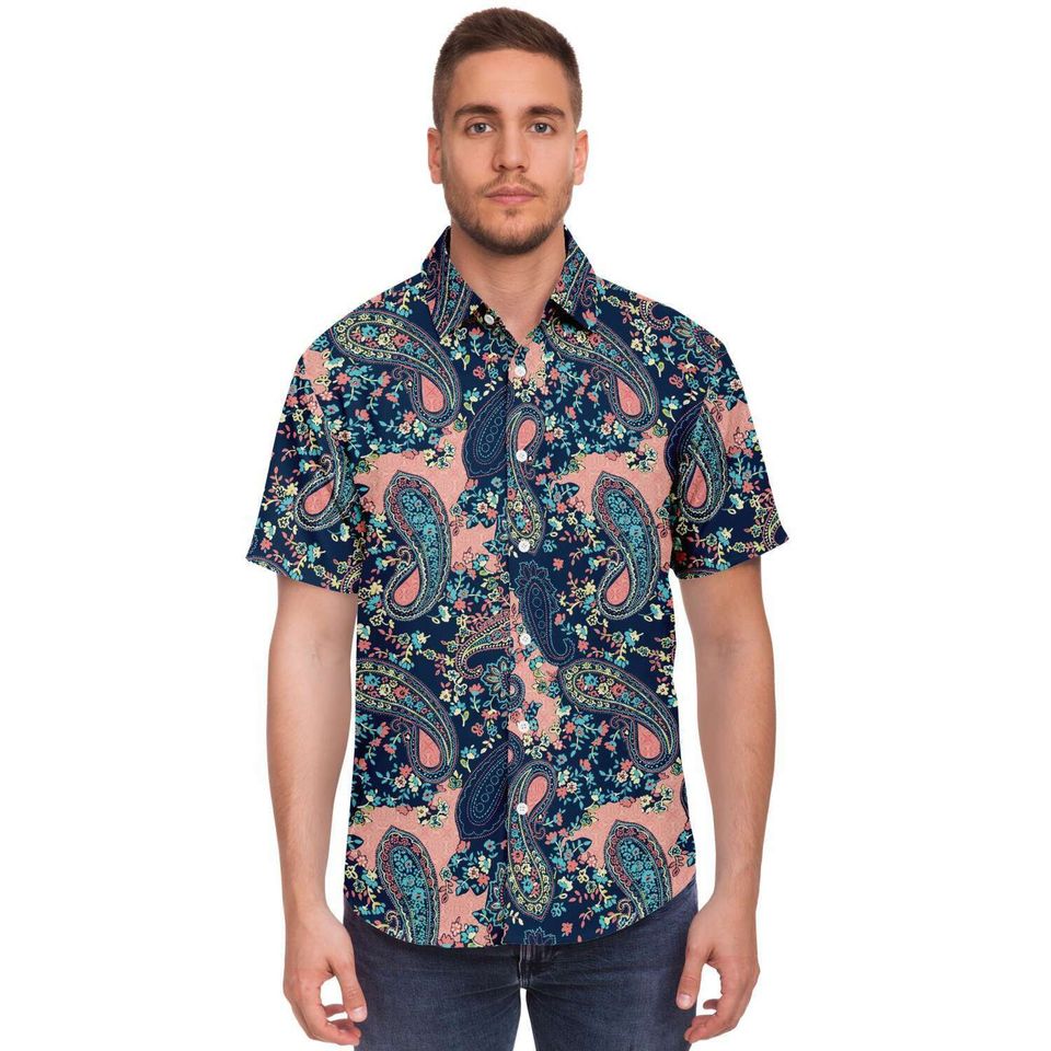Paisley Pattern Button Down Shirt