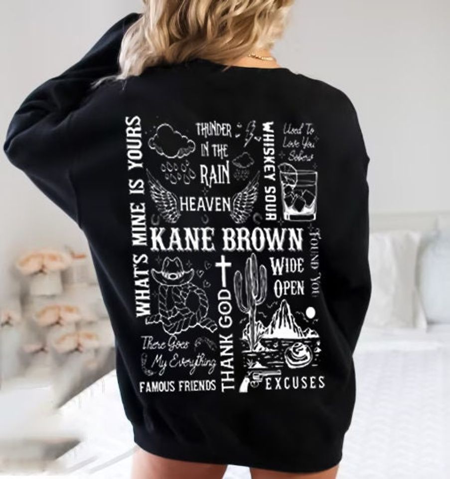 Kane Brown Drunk Or Dreaming Tour Double sided hoodie