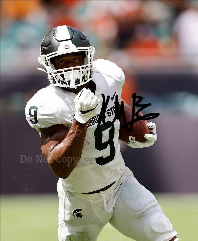 Kenneth Walker III Photo Autographed Picture Michigan State